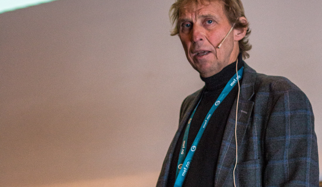 Rolf Lunde på et foredrag på Anleggsdagene 2014