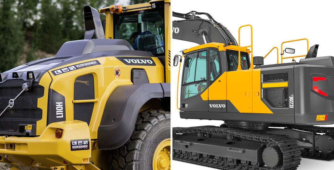 Volvo L110H og EC220EL