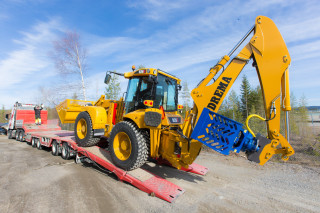 En Hydrema 926E gravelaster