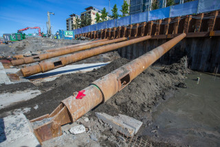 Avstiving spunt i Bjørvika.