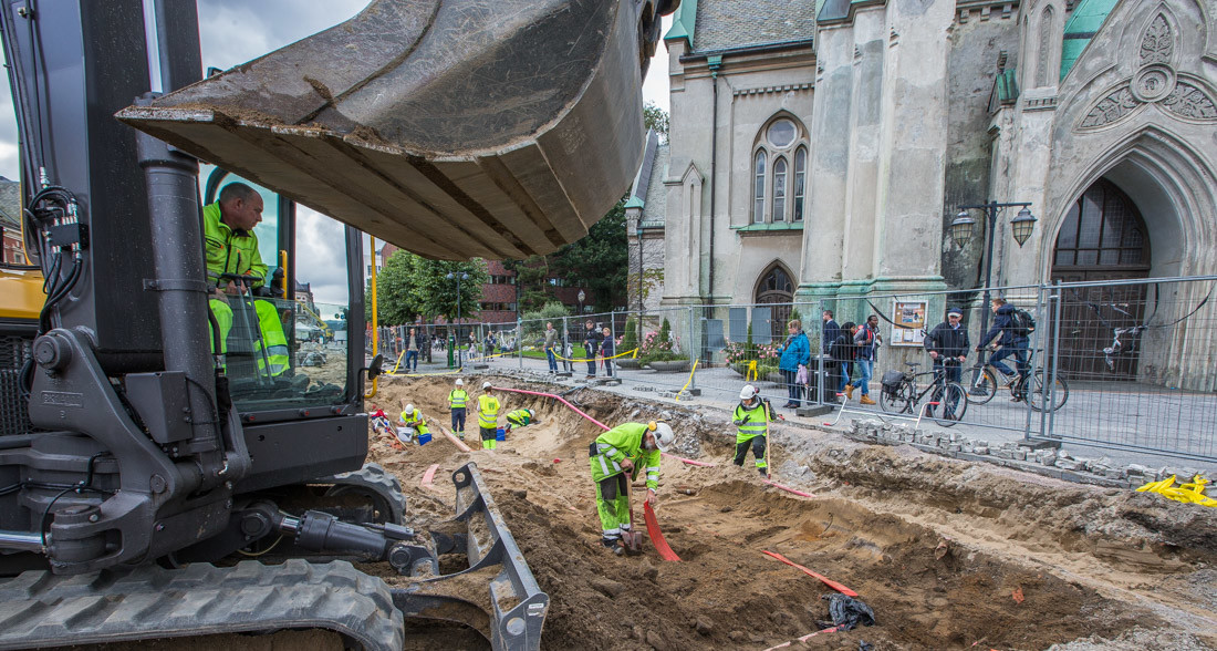 Repstad graver ut P-hus i Kristiansand
