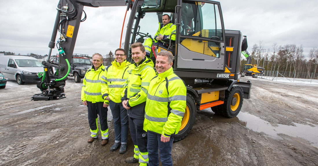 Folk i Volvo Maskin