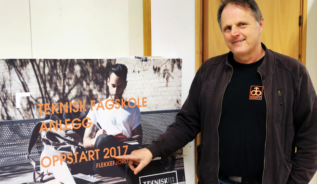Arne Birkedal, daglig leder for Teknisk Senter i Flekkefjord, er initiativtaker til det nye skoletilbudet. (Foto: Runar F. Daler).