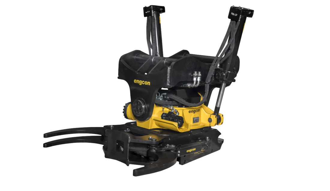 Engcons EC233, en helt ny tiltrotator for gravemaskiner opp til 33 tonn. (Foto: Engcon Group).