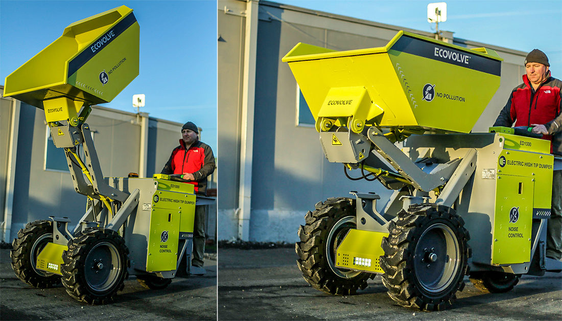 Ecovolve Hi-tip elektrisk trillebår.