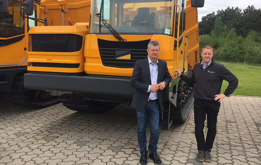 Per Gunnar Holmgren (t.v.) og Lars Thomas Kihle i Anleggsgruppen