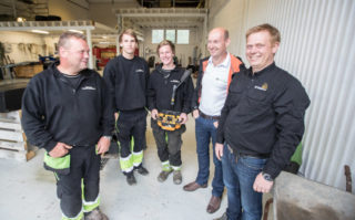Holmestrand Fjellsprengning AS, Correct Maskin AS og Hetronic Norge AS.