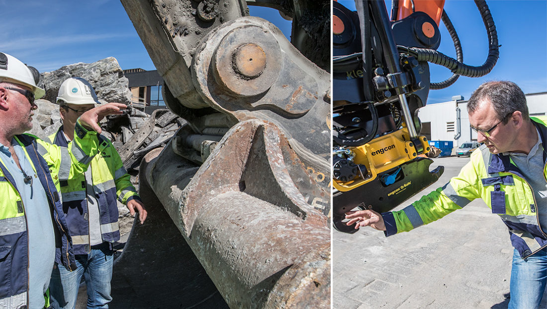 Klepp HK-feste og Engcon tilter med Qsafe er viktig. Men de gode resultatene ligger i organsiasjonsarbeidet, ikke utstyret hos Vassbakk & Stol AS.