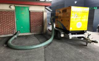 HJUL: En Selwood-pumpe på hjul. (Foto: Pumpe-Service AS)