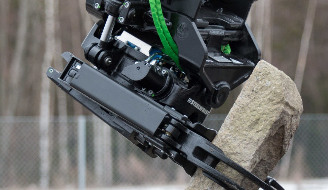 Steelwrist tiltrotator med grip.