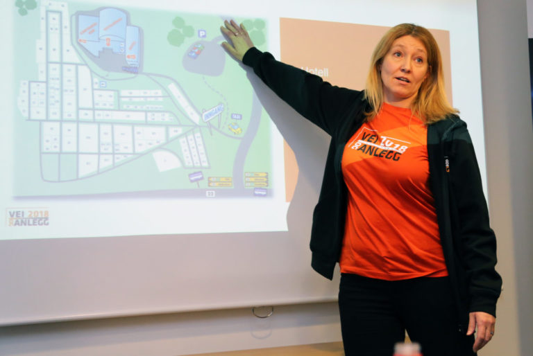 Vi forventer 25 000 besøkende på Vei og Anlegg 2018, sa MGF-direktør Tone Lindberg Grøstad. (Foto: Runar F. Daler).
