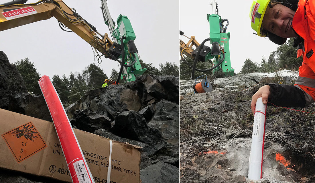 Bjørn Olavesen, Grimsrud, Emulex emulsjon sprengstoff