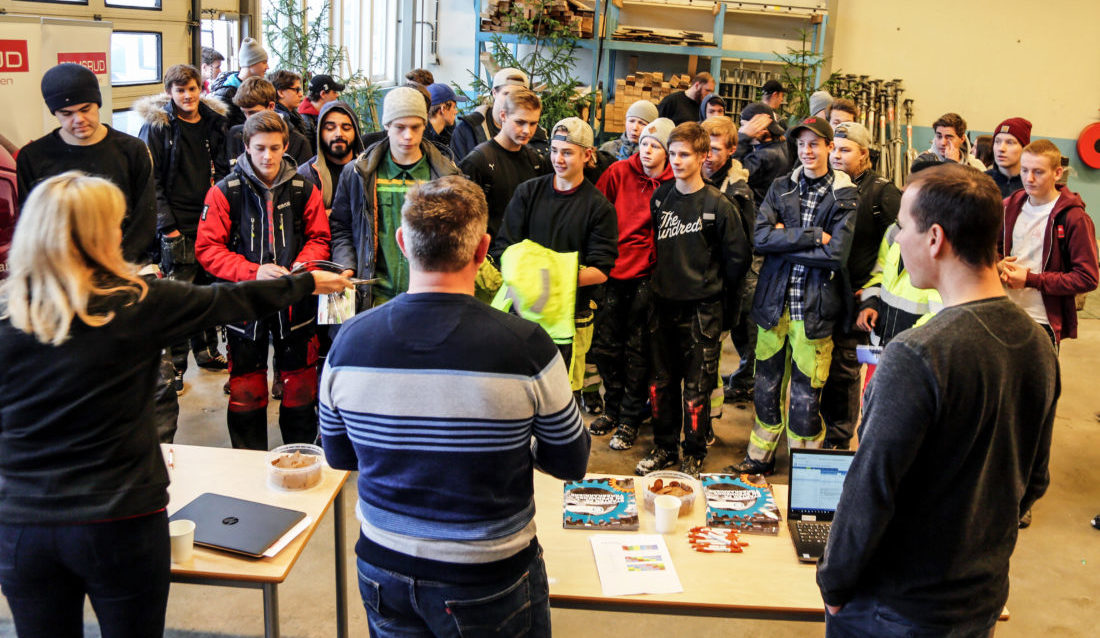 POPULÆRT: Minimessa «Vi bygger Norge» er et populært tiltak for VG1-elever fra hele Østfold. (Foto: Runar F. Daler).