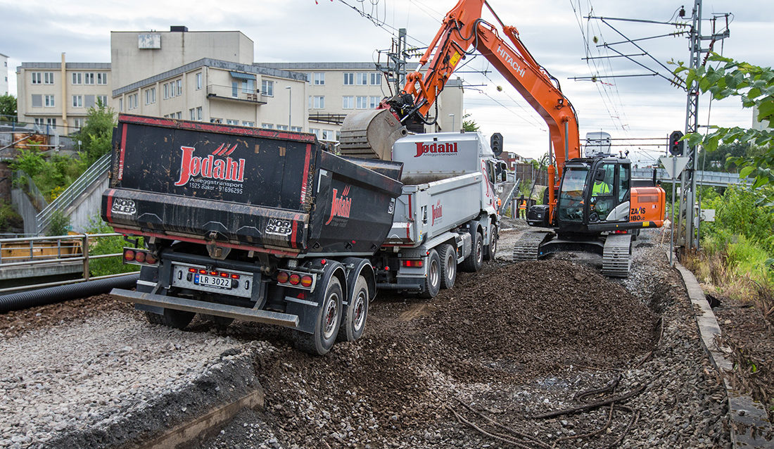 Arbeid i jernbanetrasé