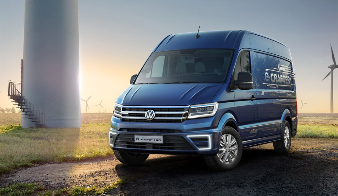 VW e-Crafter. Kommer høsten 2018.