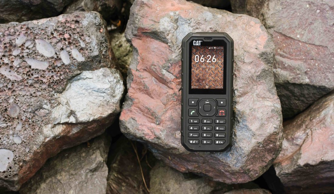 Cat phones lanserer mobiltelefonen Cat B35. (Foto: Cat phones).
