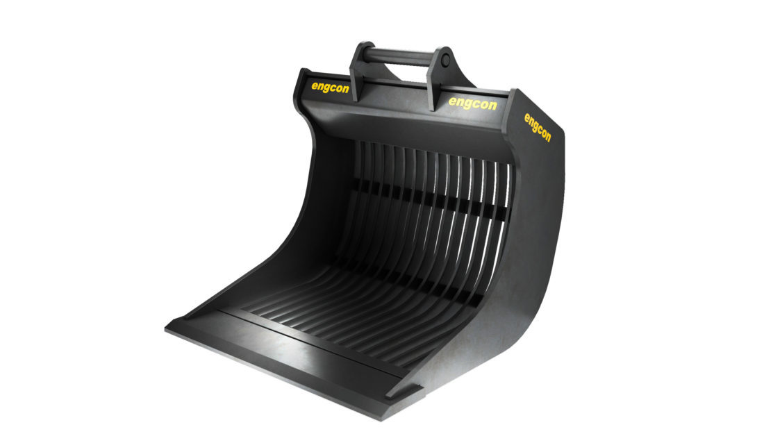 Ny serie sorteringsskuffer fra Engcon. De har fått modellnavnet SKB. (Foto: Engcon).