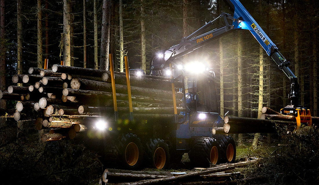 Rottne lassbærer med ny belysning.