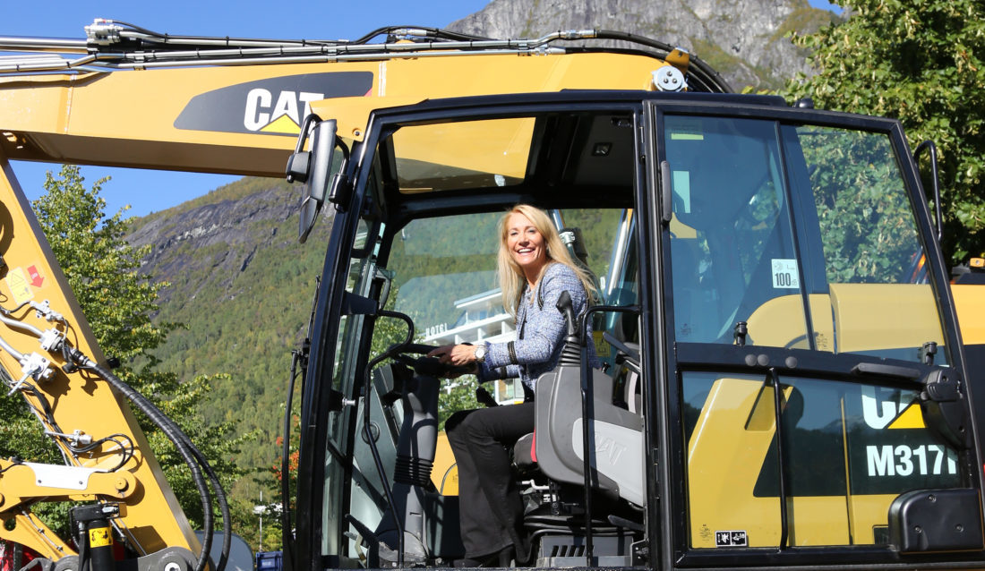 Optimismen råder i anleggsbransjen, men det er betydelige regionale forskjeller, ifølge adm. dir. i MEF, Julie Brodtkorb. (Foto: Runar F. Daler).
