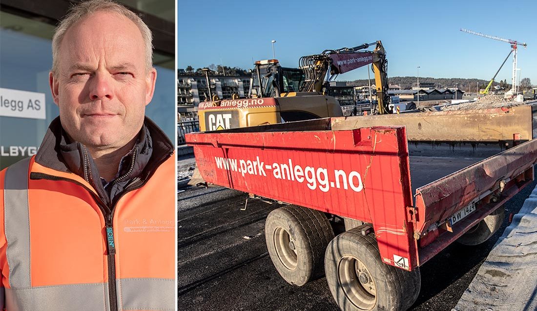 Jack Valleraune, daglig leder i Park & Anlegg AS i Sarpsborg.
