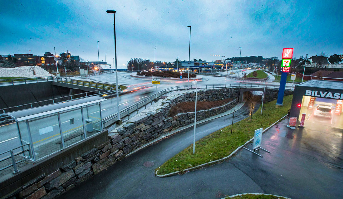 Et utsnitt fra FV456 i Vågsbygd.