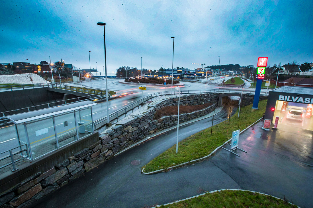 Et utsnitt fra FV456 i Vågsbygd.