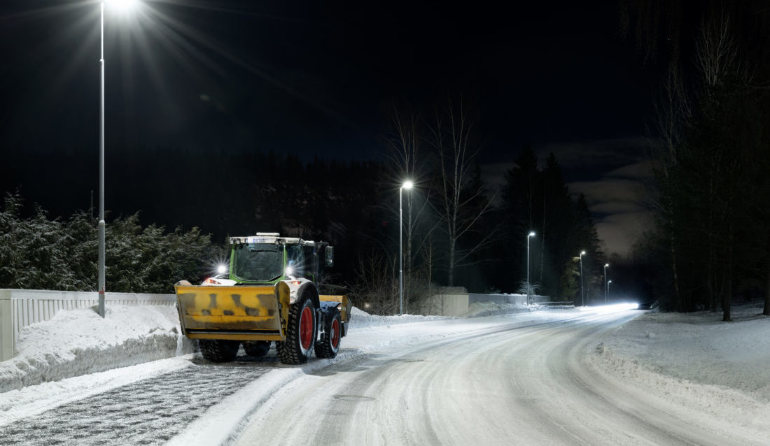 I fjor vinter ble fortauene i Bærum strødd med fjorårets gjenvunnede strøgrus. Nå tar også Oslo kommune i bruk produktet. (Foto: Hans Fredrik Asbjørnsen ).