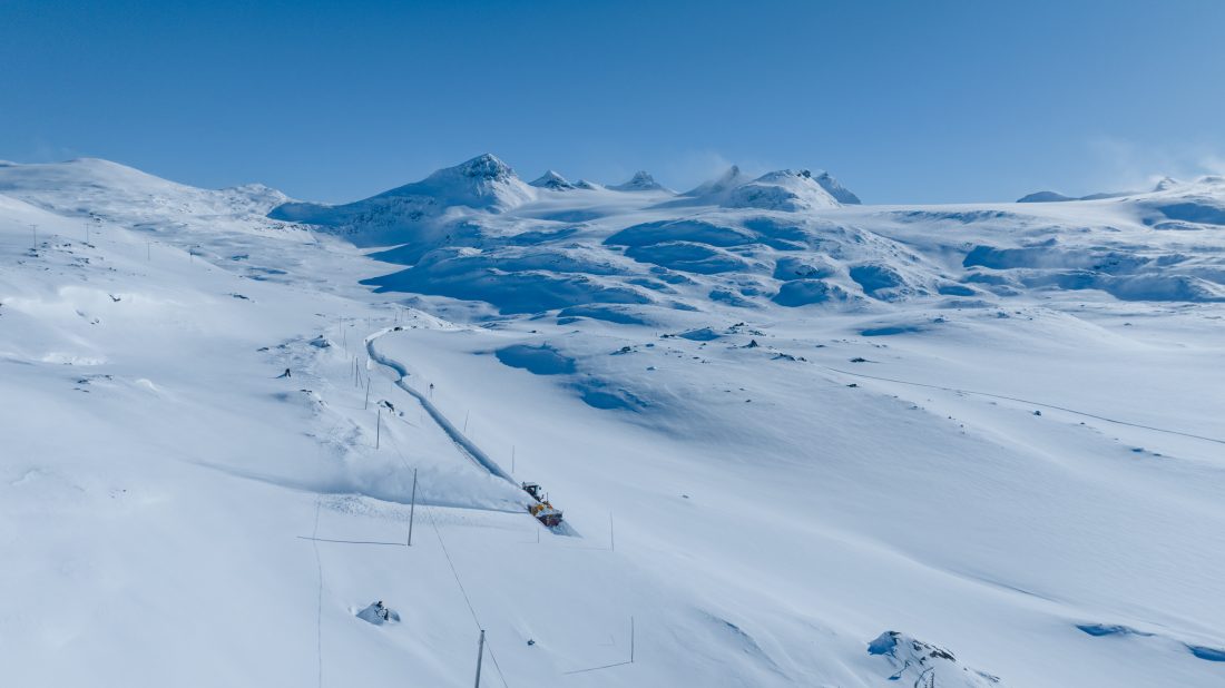 Brøyting av Sognefjellsveien
