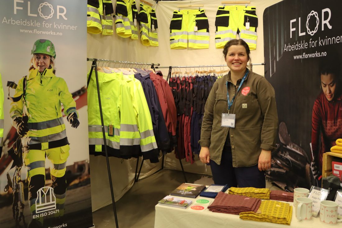 Kristin Lemme, daglig leder i Flor, på standen under årets Arctic Entrepreneur.