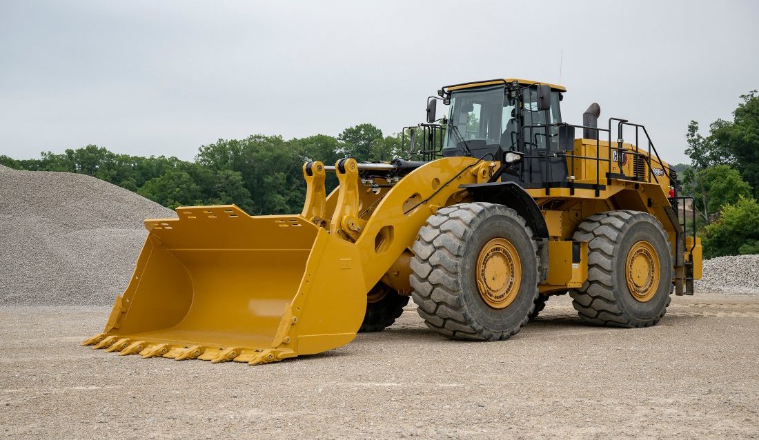 Nye Cat 988 GC hjullaster er tilpasset for lasting av dumpere opp til Cat 775G-størrelse. (Foto: Caterpillar)