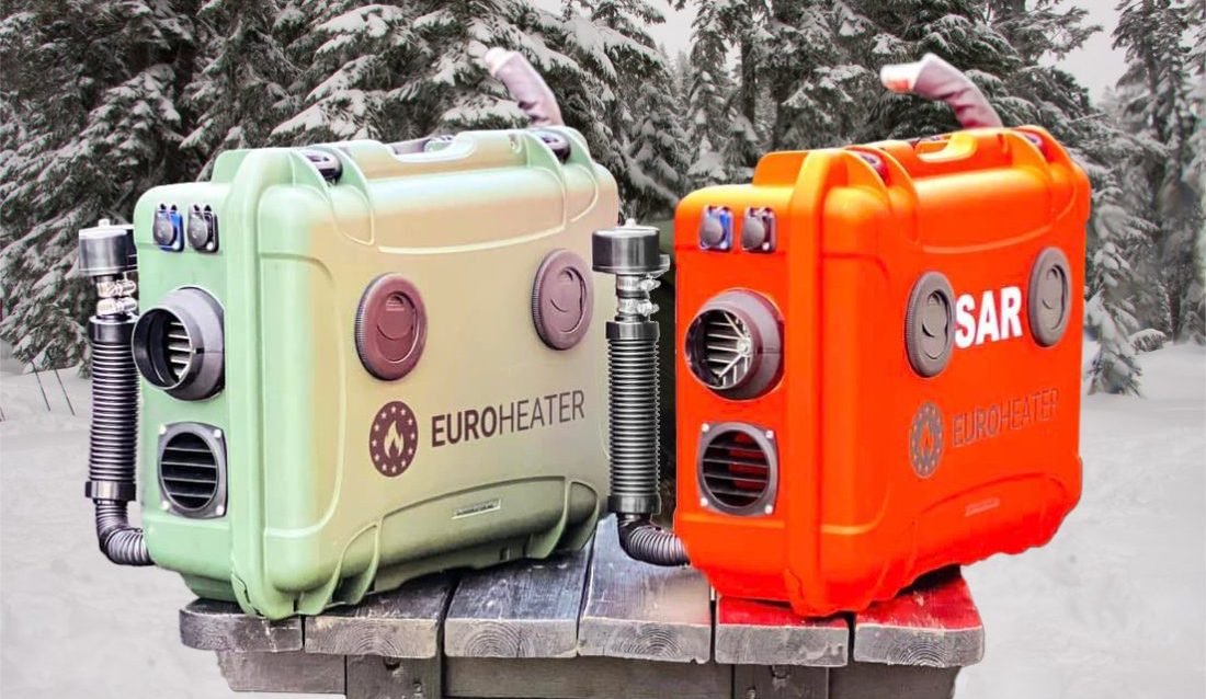 Euroheater mobile luftvarmere er utviklet for å håndtere ekstreme temperaturer i arktiske forhold. (Foto: Euroheater AS)