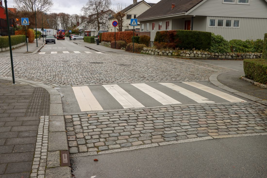 I dette krysset i Stavanger er det brukt fugemassen Dile. (Foto: Njål Hagen)
