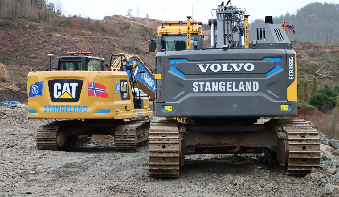 Stangeland Maskin skal bygge siste etappe på Sykkelstamveien. (Foto: Njål Hagen)
