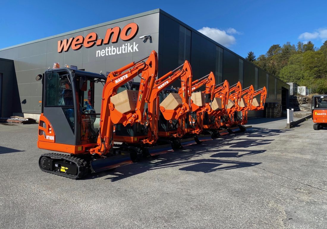 Wee.no ønsker å redusere antallet produkter og bli sterkere på sine merkevarer innen blant annet gravemaskiner, trucker og vedmaskiner, ifølge Roger Wee, som nylig overtok som daglig leder for selskapet. (Foto: Wee.no)