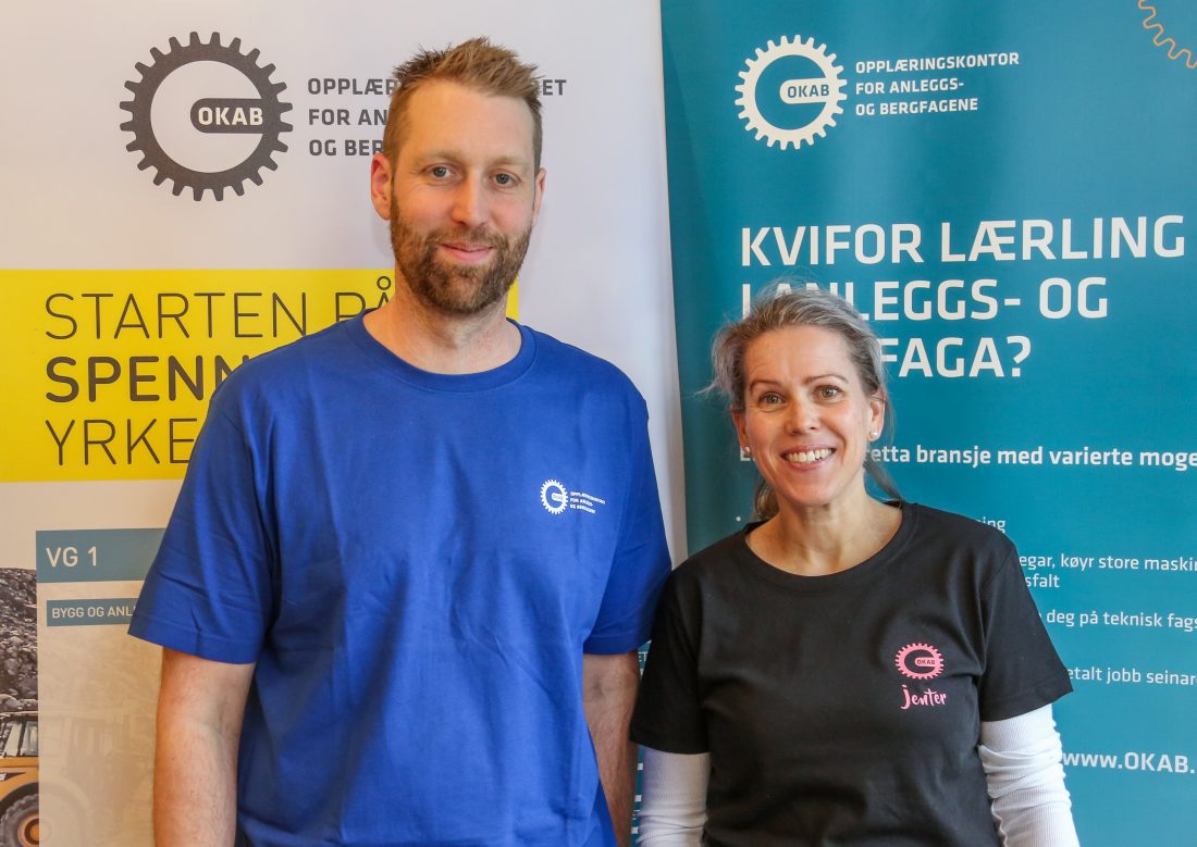 Stian Eikevik fra OKAB Hordaland og Nord-Rogaland og Katrine Bjønnes Larsen fra OKAB Sogn og Fjordane var ansvarlige for gjennomføringen av samlingen. (Foto: Runar F. Daler)