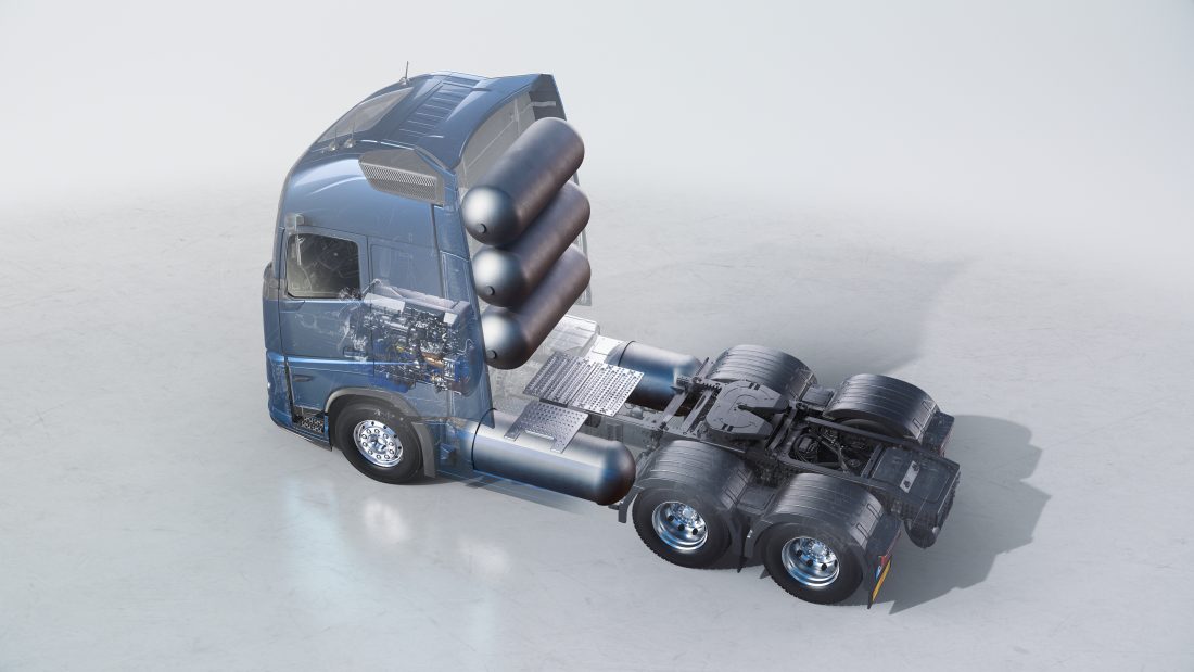 Volvo Trucks lanserer lastebiler med forbrenningsmotor som kan gå på grønt hydrogen. (Foto: Volvo Trucks)