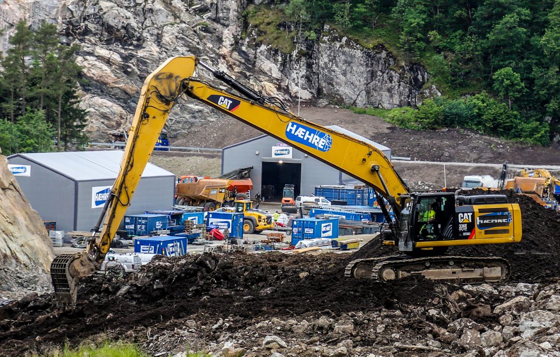 Hæhre Entreprenør skal bygge E6 Ranheim–Sveberg. Her fra et tidligere prosjekt (Foto: Runar F. Daler)