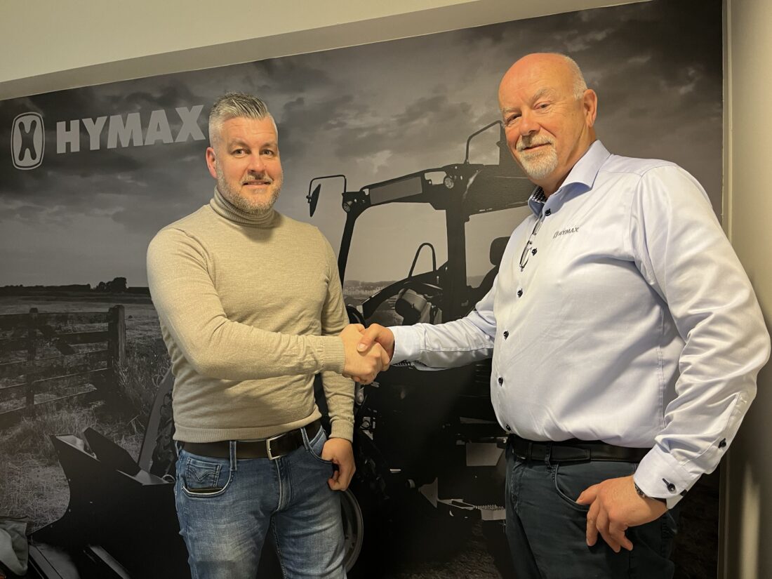 Kristian Jensen (t.h.), daglig leder i Vemas, og Glenn Mellegaard, daglig leder i Hymax. (Foto: Hymax)