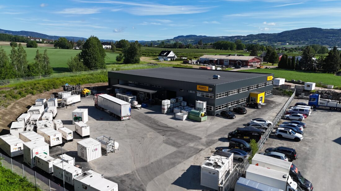 Pon Rental og Pon Energy Rental avdeling Drammen. (Foto: Pon Rental)