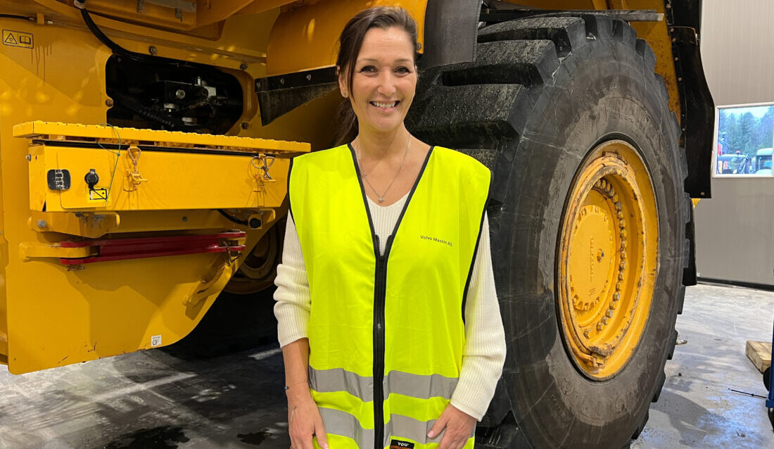 Gudrun Berg Hansen overtok som Volvo Maskin-sjef mandag 6. januar. (Foto: Njål Hagen)