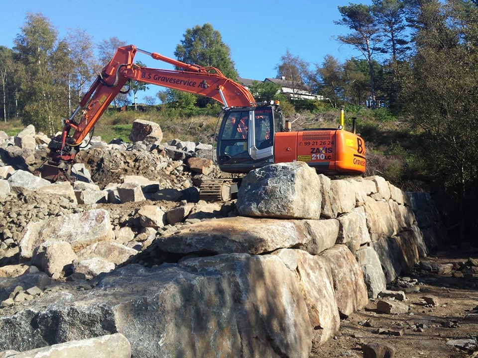 B.S Graveservice AS har landet en rekordstor kontrakt med Jæren Tomteutvikling. (Foto: B.S Graveservice)